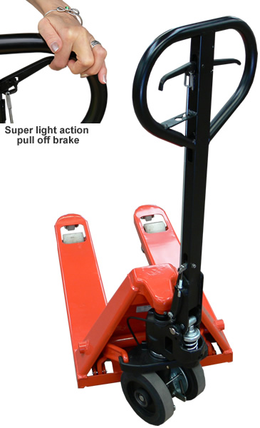 Designed with health & safety in mind: the CMH deadman brake pallet truck